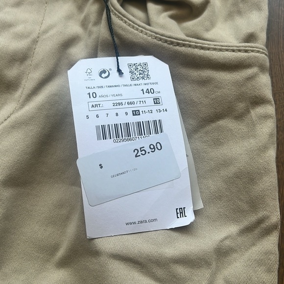 NWT Boys Zara pants size 10 - Picture 2 of 3
